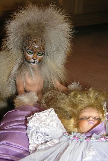 Sch&ouml;ne und das Biest - K&uuml;nstlerpuppen von Rosemarie Kunz