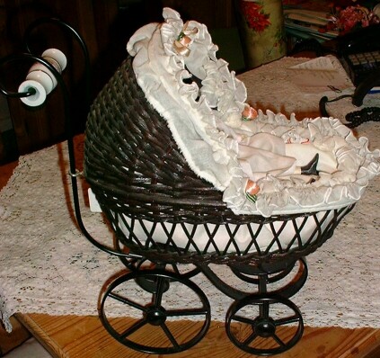 Kleiner Puppenwagen f&uuml;r Puppen